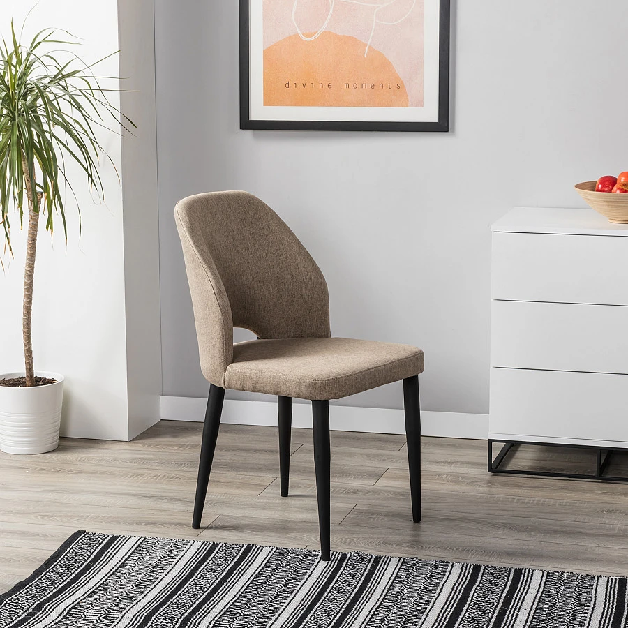 Стул Ledger беж./черный - фото 7