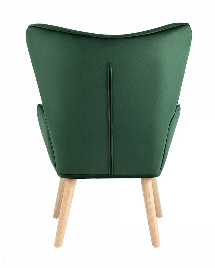 Кресло Хью велюр темно-зеленый - фото 4