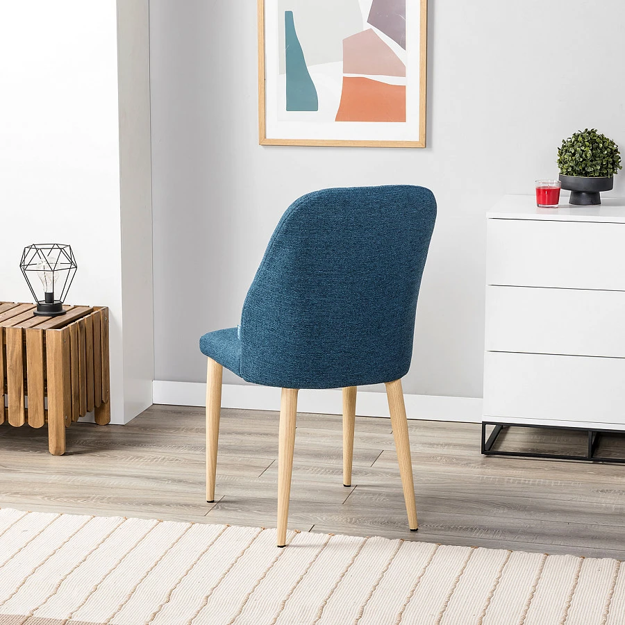 Стул Alen синий/нат.дуб - фото 11