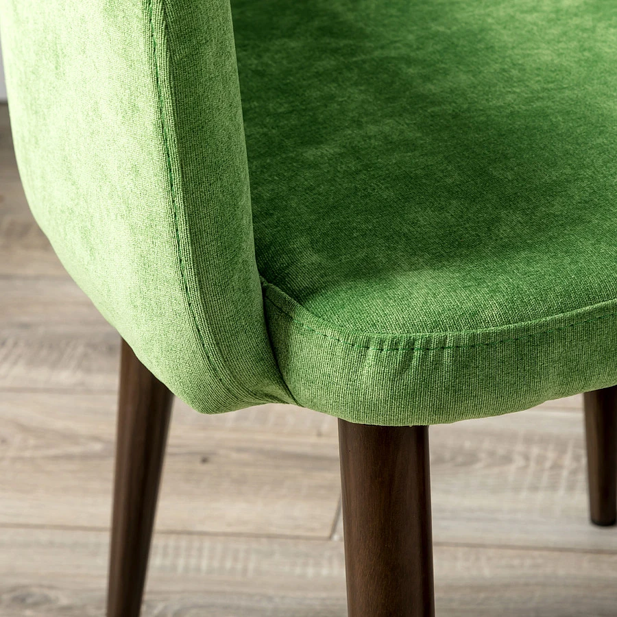 Кресло Ledger  зеленый/т. орех - фото 8