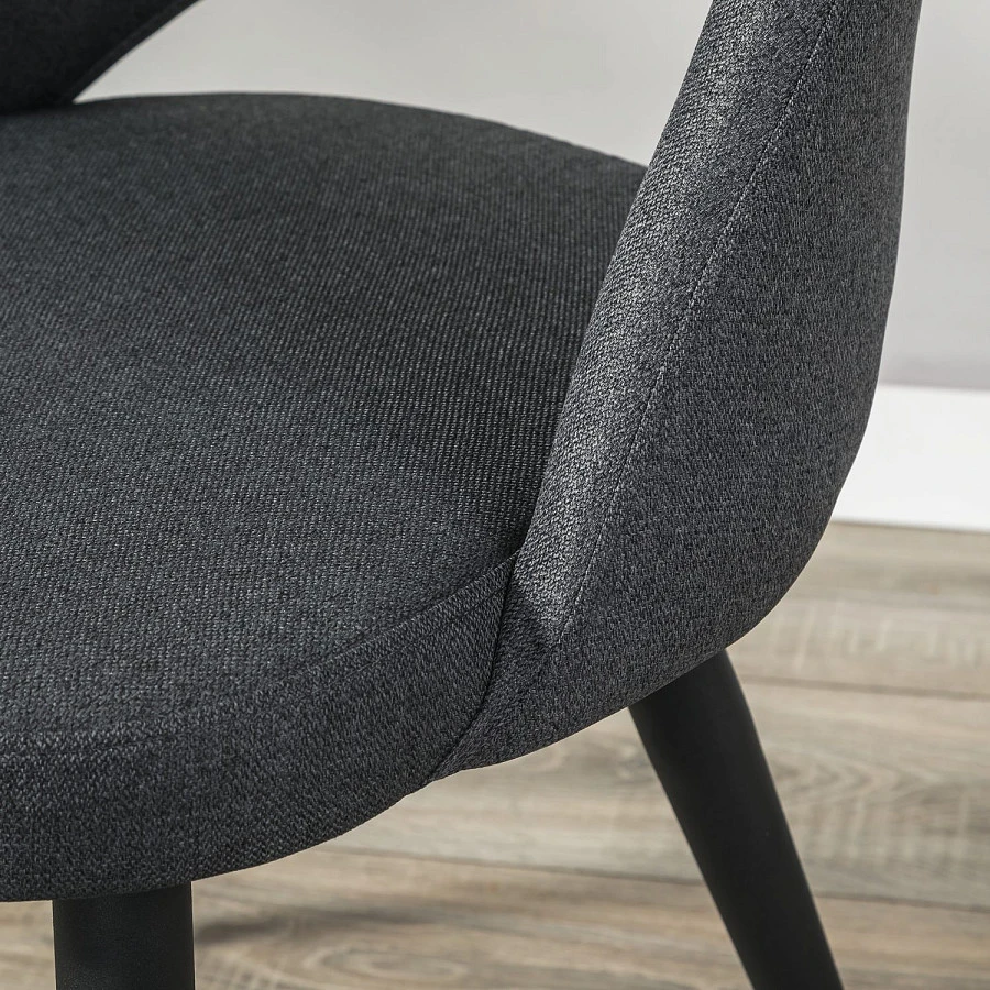 Стул Lars тёмно-серый/черный - фото 14