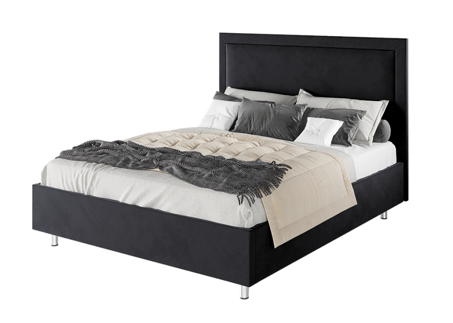 Кровать Юнит 180х200 чёрного цвета - фото 4