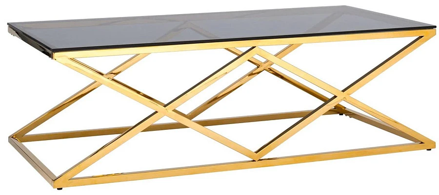 Журнальный стол 120*60 ИНСИГНИЯ золотистый