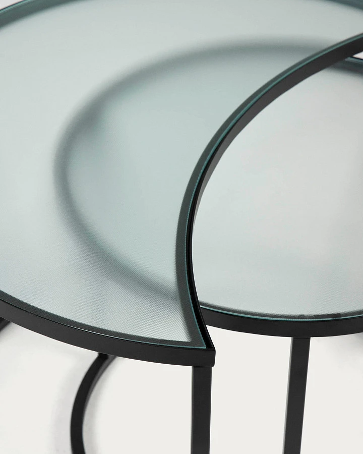 Набор из 2 приставных столиков Bast Ø 65 cm / Ø 47 cm - фото 7