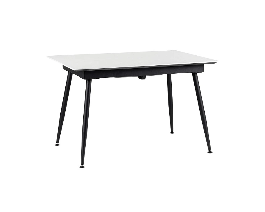 Стол Месси раздвиж. 120-160 Светлый мрамор/Бабочка