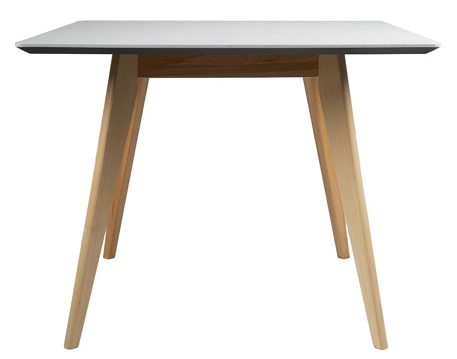 Стол Лунд квадратный 860*860 Мрамор Бьянко - фото 4