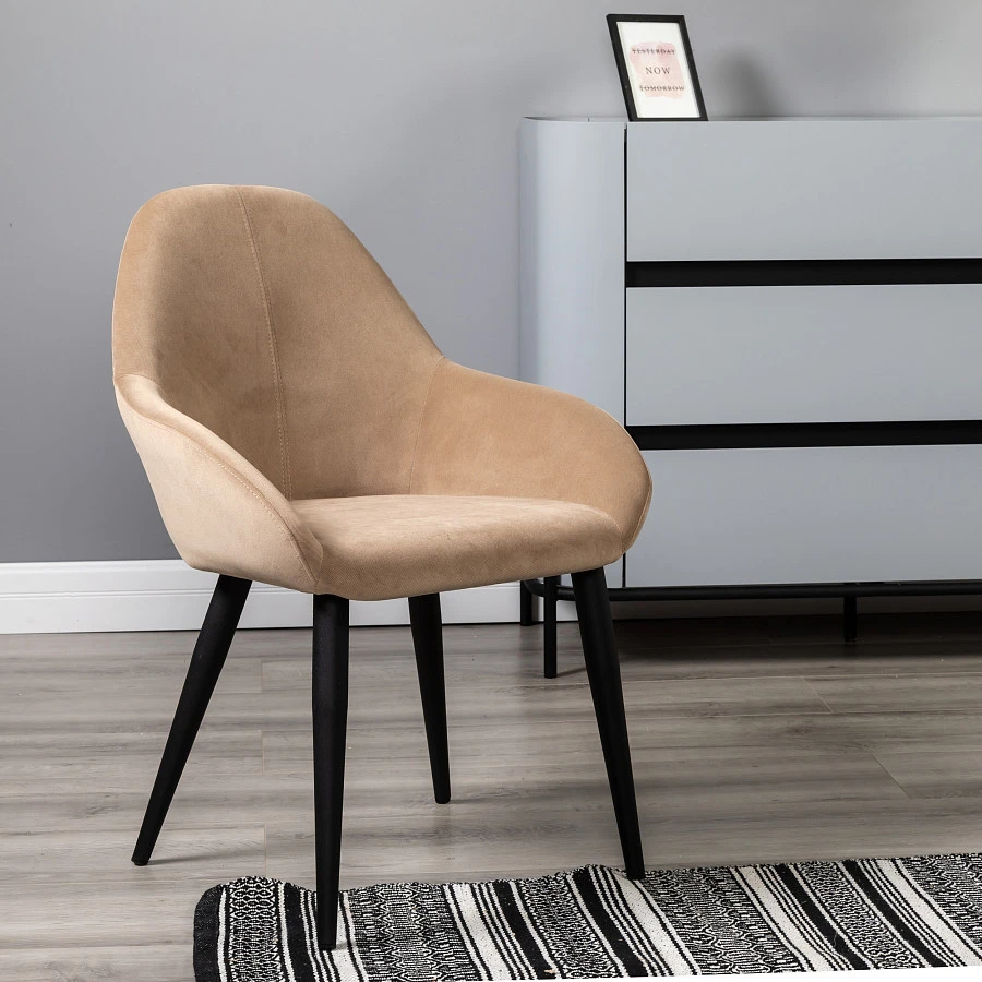 Кресло Kent Diag beige/черный - фото 11