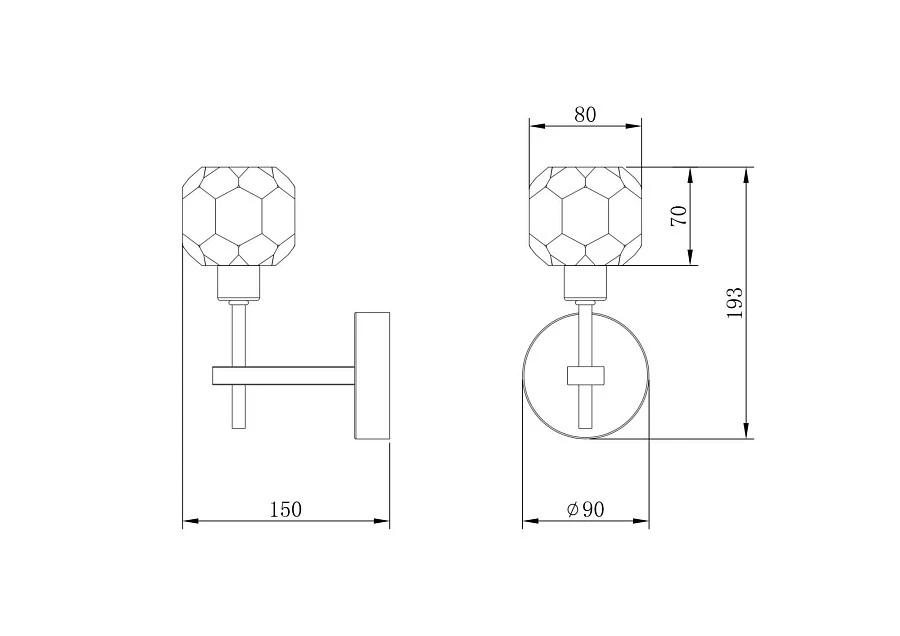 Настенный светильник (бра) Freya FR5114WL-01BZ - фото 6