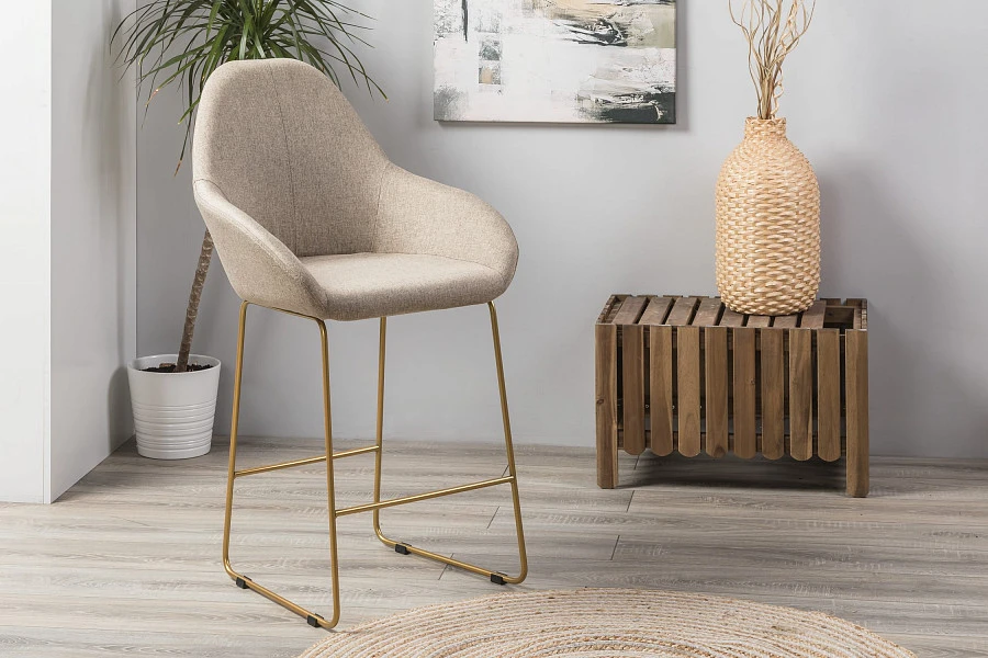 Кресло полубар Kent Браун/ЛинкЗолот - фото 5