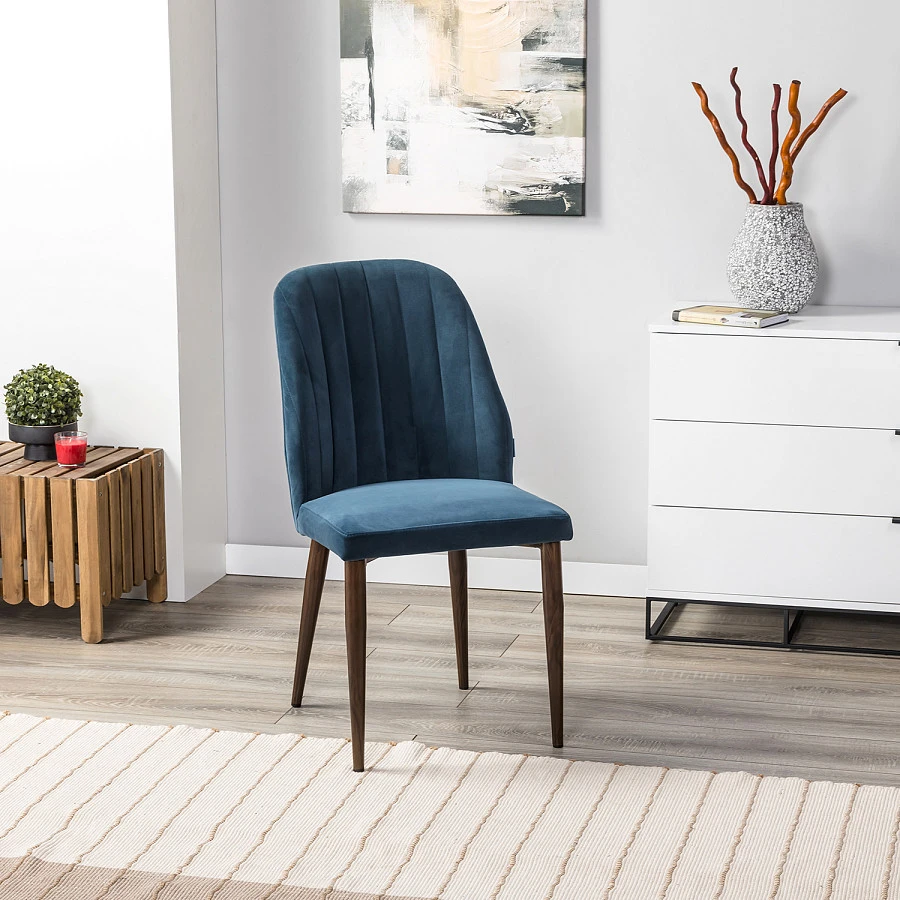 Стул Alen Diag blue/т. орех - фото 8