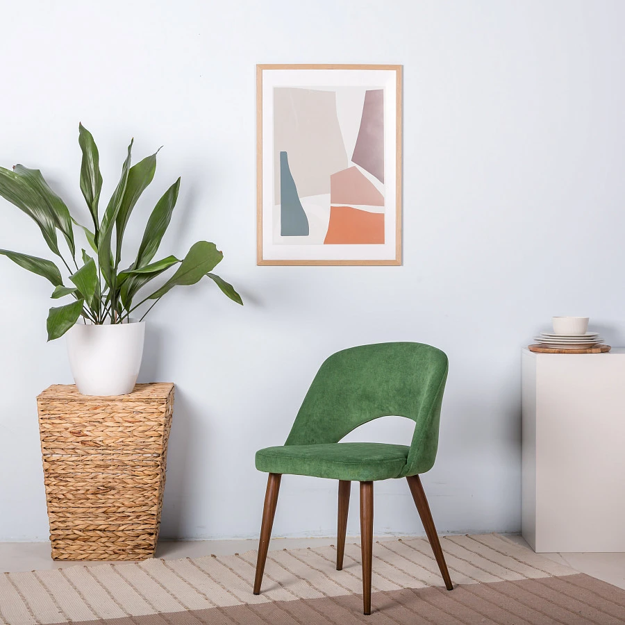 Кресло Lars зелёный/т.орех - фото 7