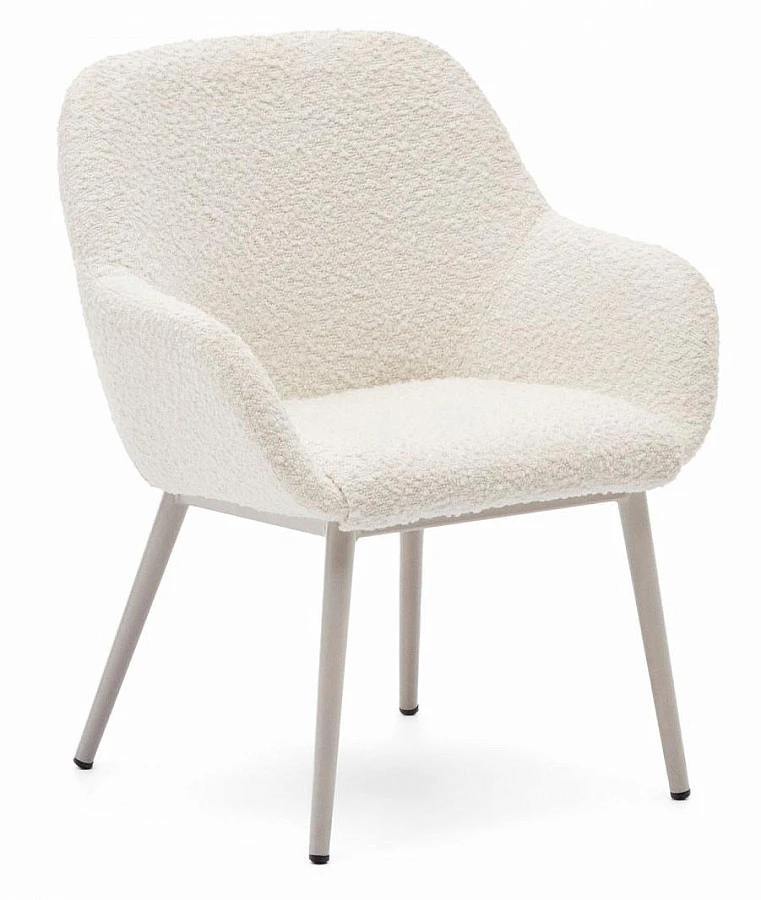 Konna Детский стул бел.букле/беж.стал.ножки