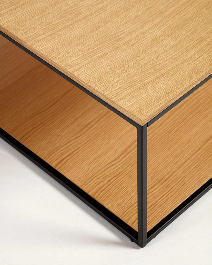 Журнальный столик Yoana шпон/металл 80x80см - фото 3