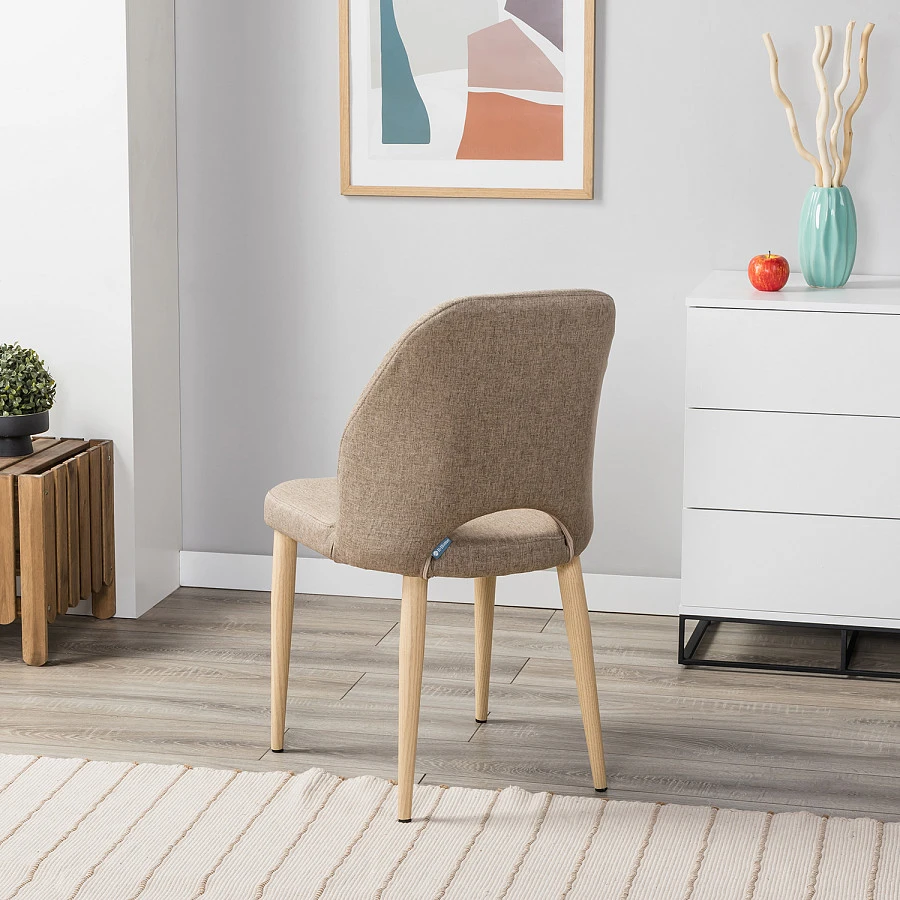 Стул Ledger беж./нат.дуб - фото 8