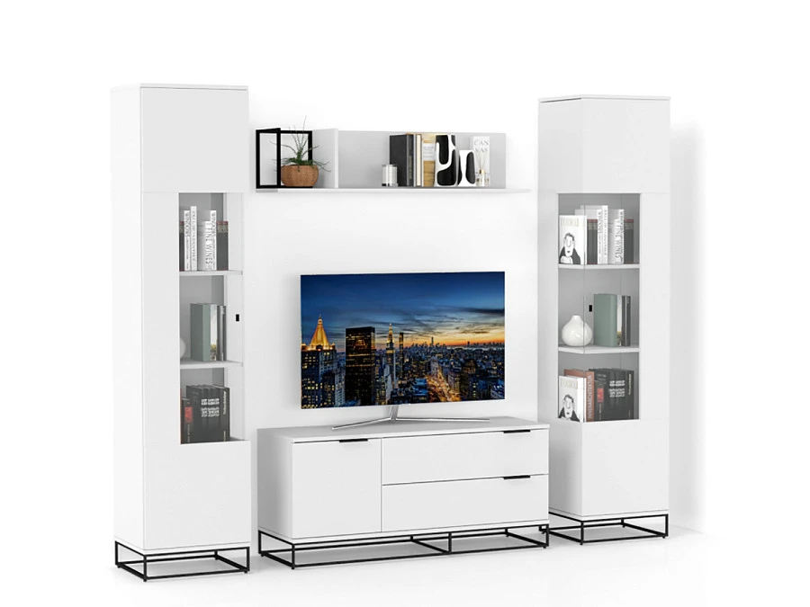 ТВ-бокс City 120 см. белый - фото 6