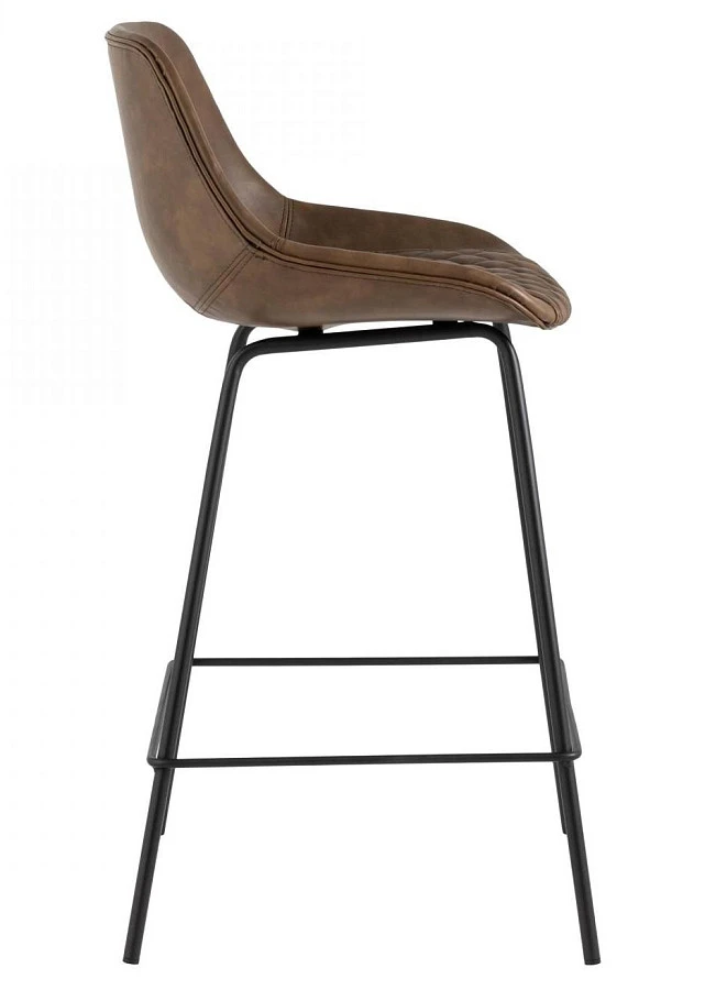 Стул полубарный TEXAS экокожа коричневый - фото 3