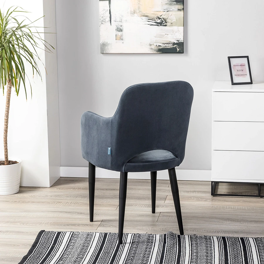 Кресло Ledger Diag grey/черный - фото 8