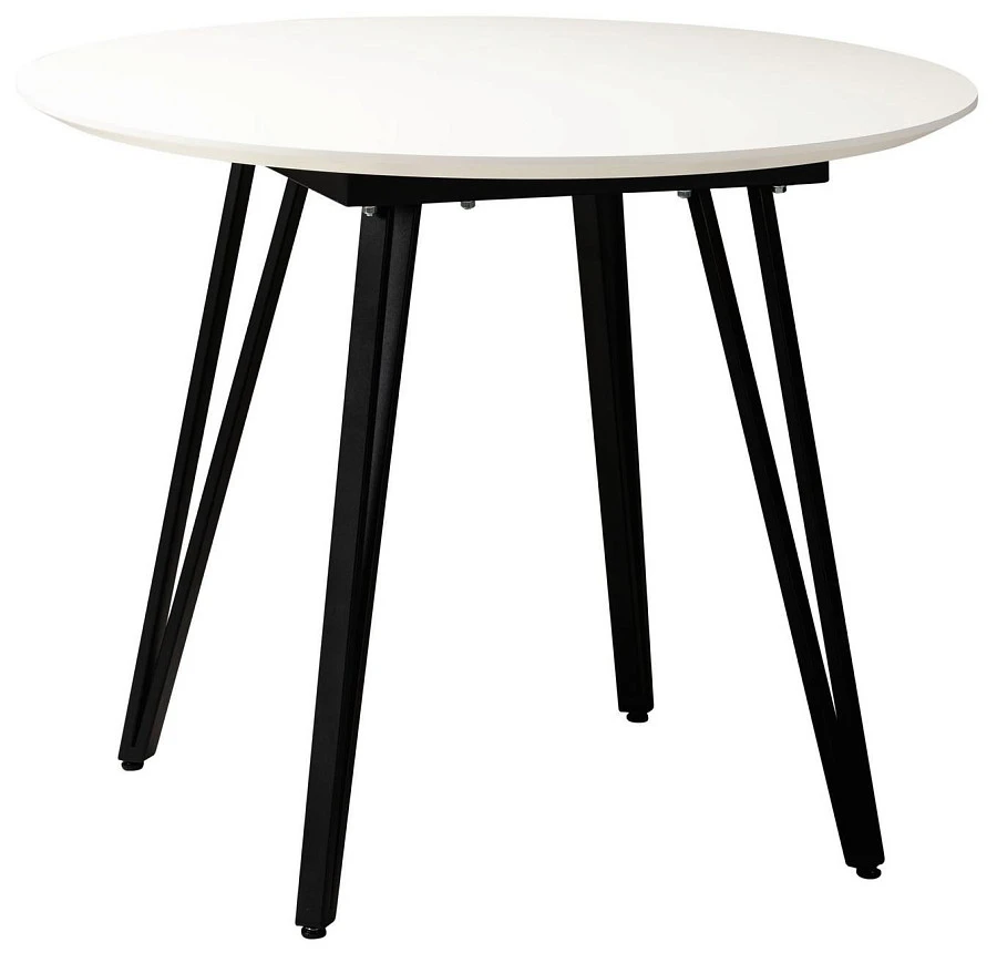 Стол Диего d960 белый со скосом