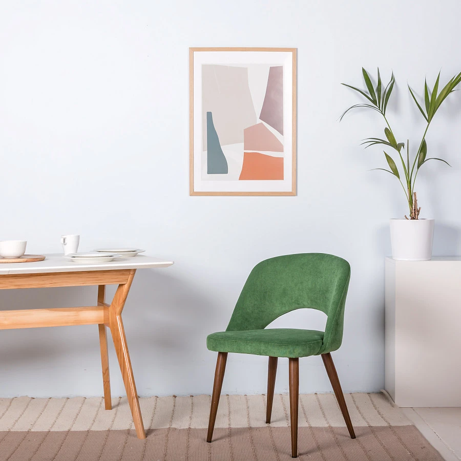 Кресло Lars зелёный/т.орех - фото 8