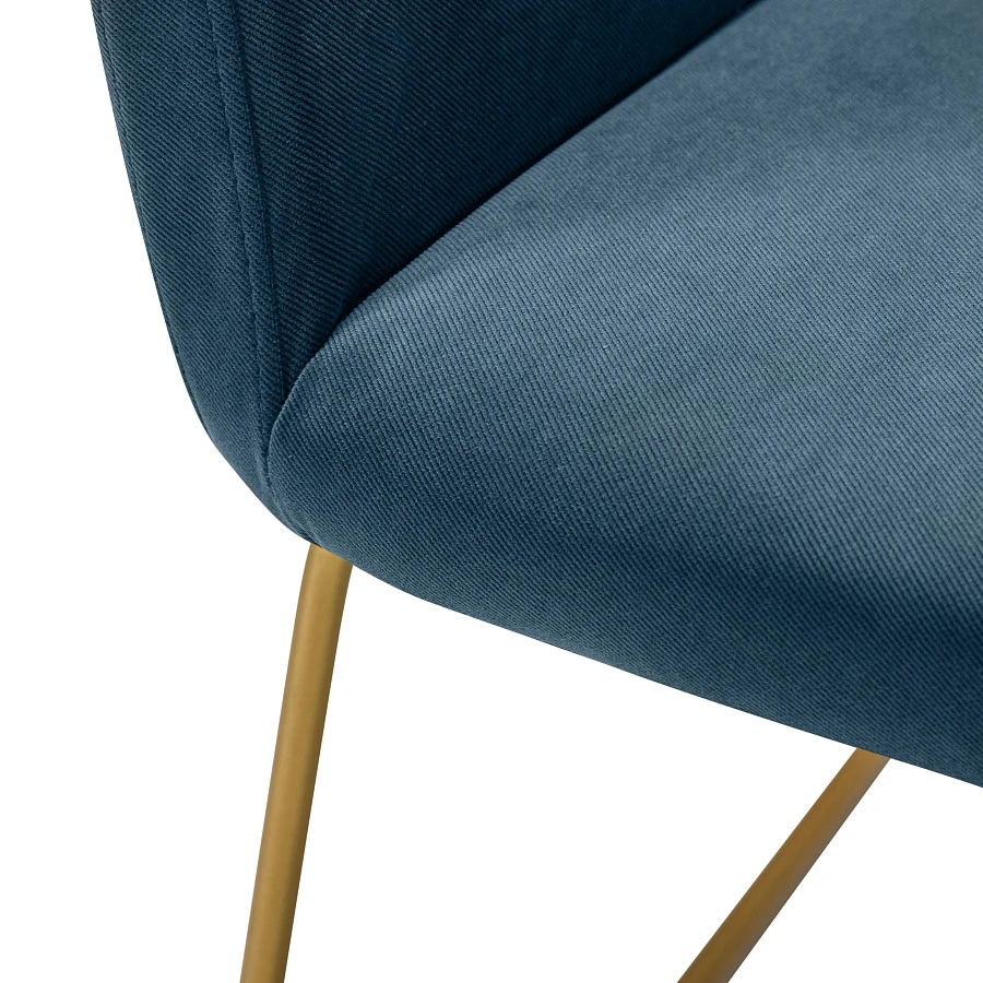 Стул Oscar Diag blue/Линк золото - фото 4