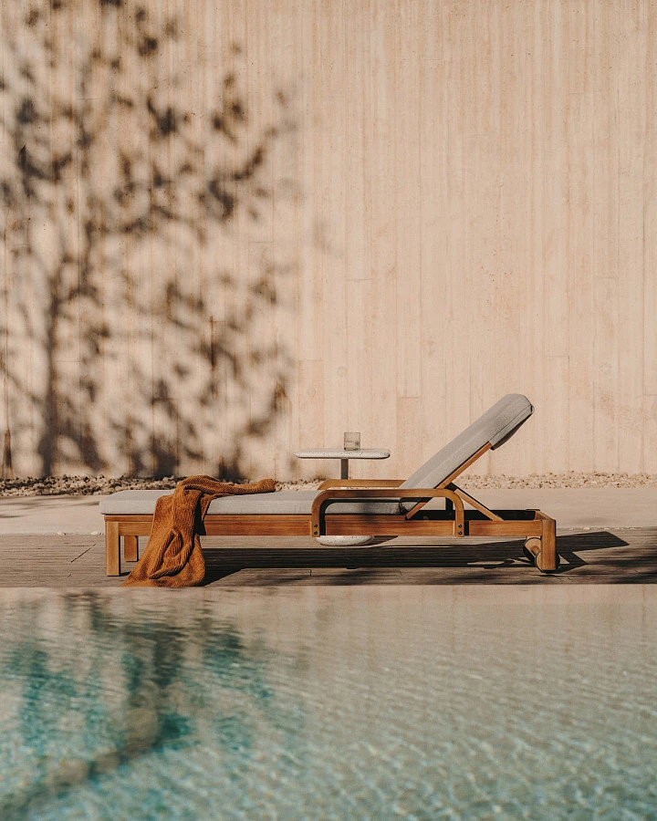 Шезлонг Sonsaura из массива эвкалипта - фото 4