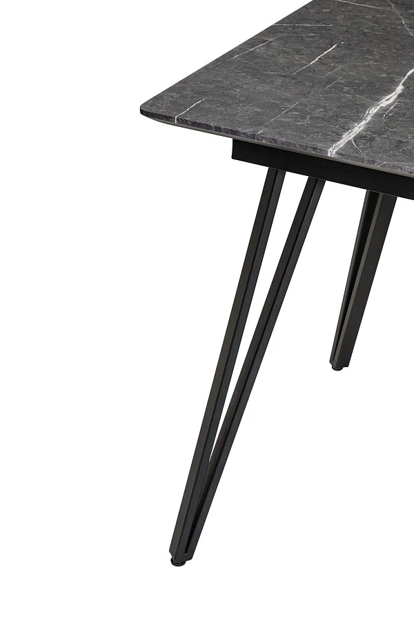 Стол Диего 860*860 мрамор графит со скосом - фото 3