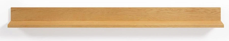 Полка Abilen шпон дуба/ белый лак 120x15см - фото 10