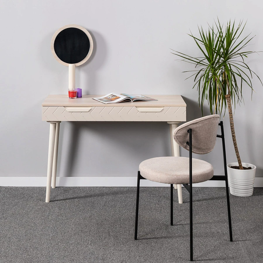 Зеркало для стола туалетного Сканди Жемч.-белый - фото 7