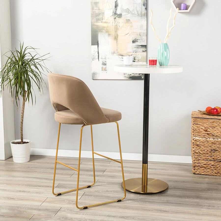 Кресло Бар. Lars Diag beige/Линк золото - фото 12