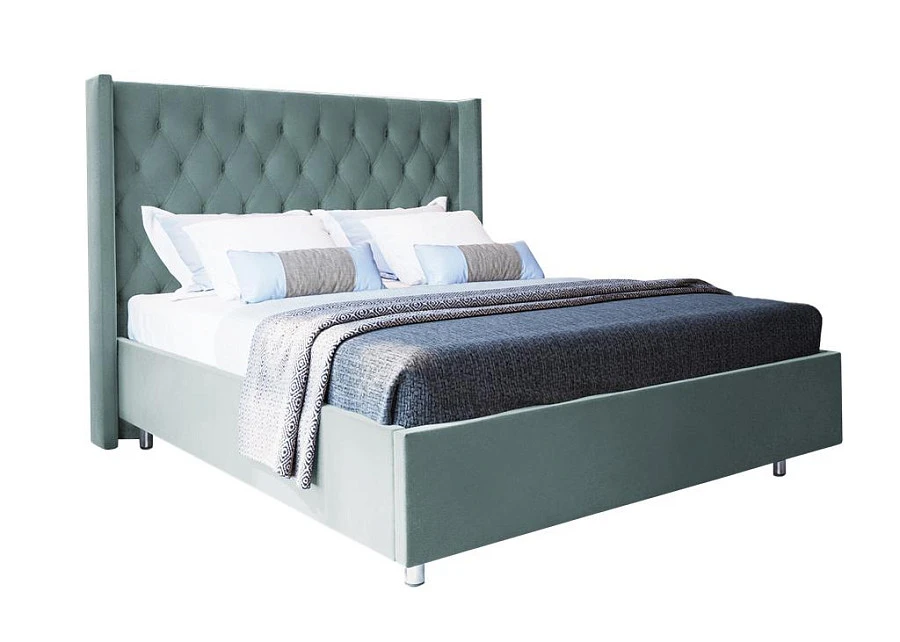 Кровать Графиня  180х200 цвета морской волны