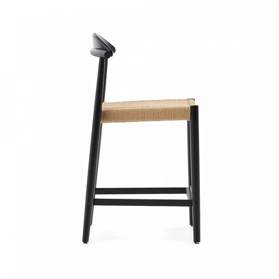 Nina Стул ПБ с черн. отделкой и беж.веревкой - фото 4
