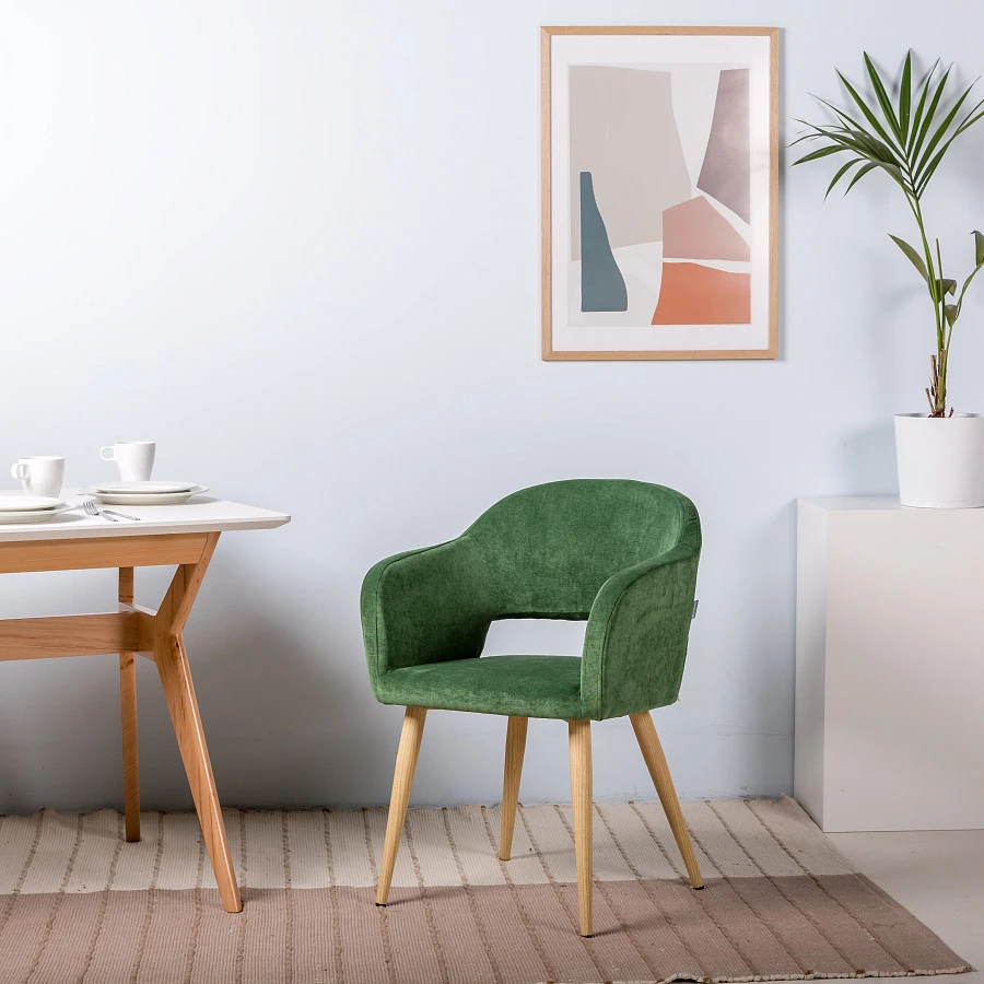 Кресло Oscar зеленый/нат.дуб - фото 9