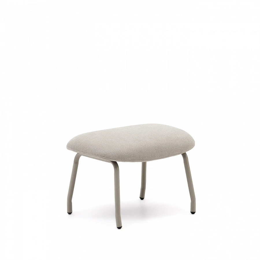 Belina Пуф для ног из беж.синели и бел.стали - фото 3