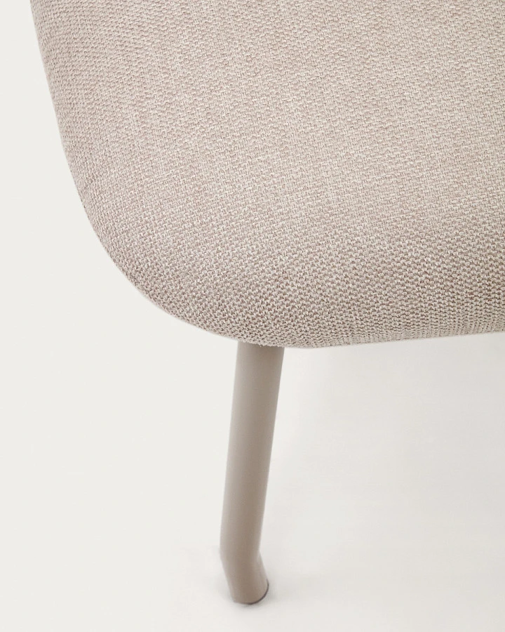 Belina Пуф для ног из беж.синели и бел.стали - фото 7