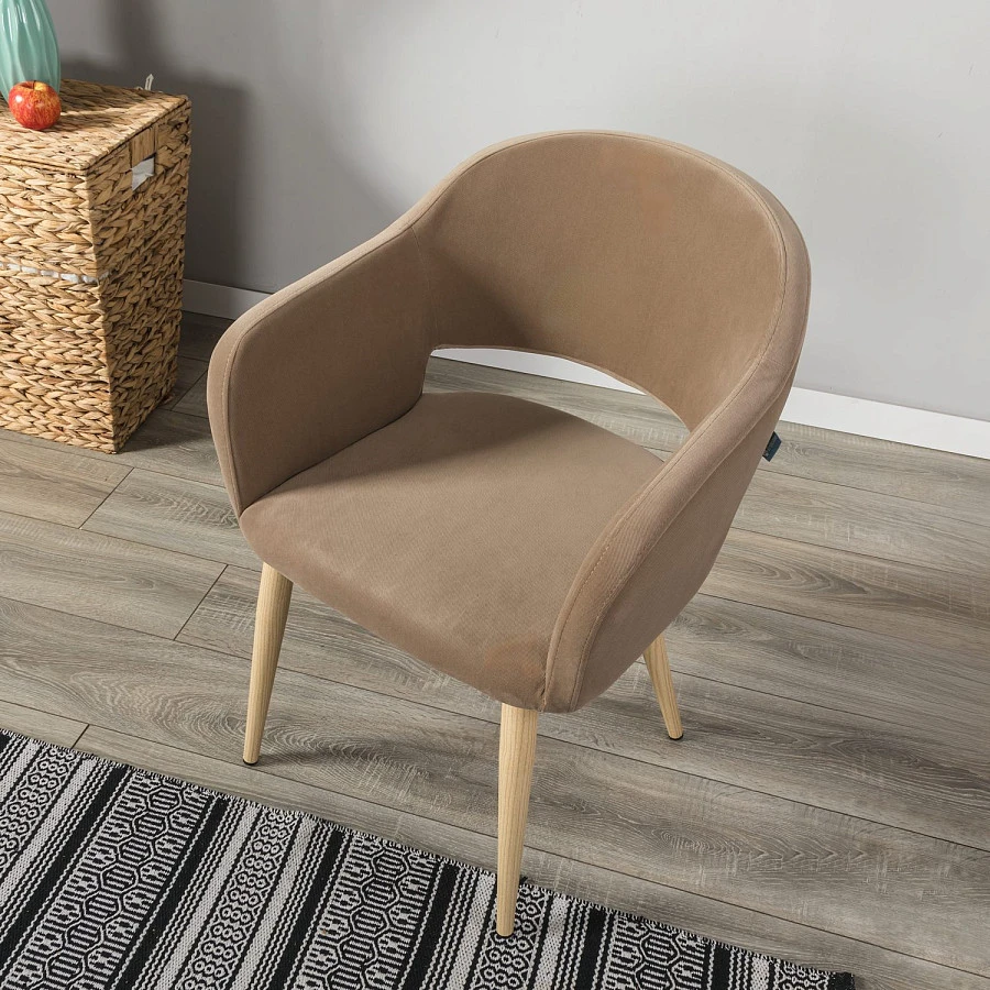 Стул Oscar Diag beige/нат.дуб - фото 13