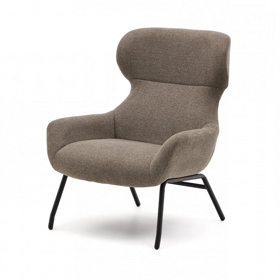 Belina Кресло из св.-кор. синели и черн.стали - фото 6