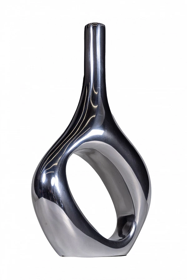 Ваза Holed металл/серебро 0.35x0.2x0.6м