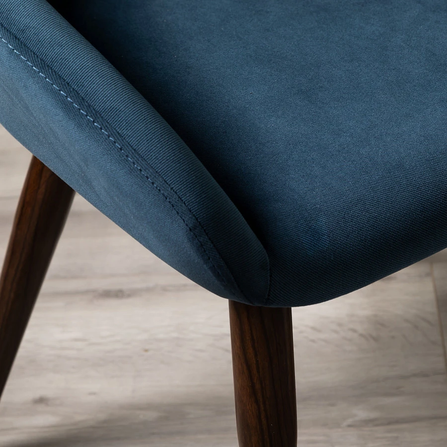 Кресло Kent Diag blue/т.орех - фото 12