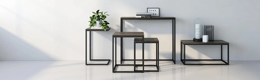 Стол журнальный Бервин натуральный лофт - фото 3