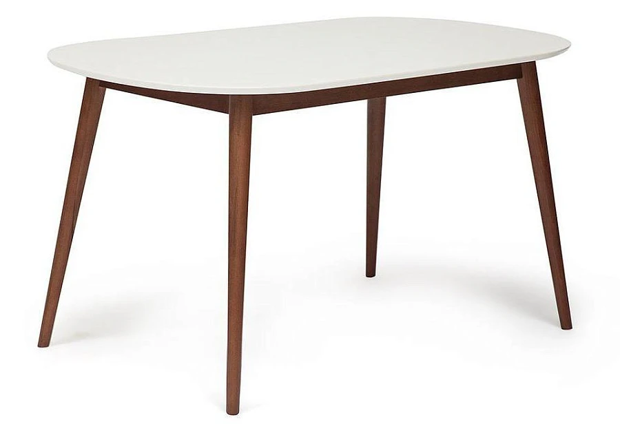 Стол обеденный MAX (Макс) Белый + Коричневый
