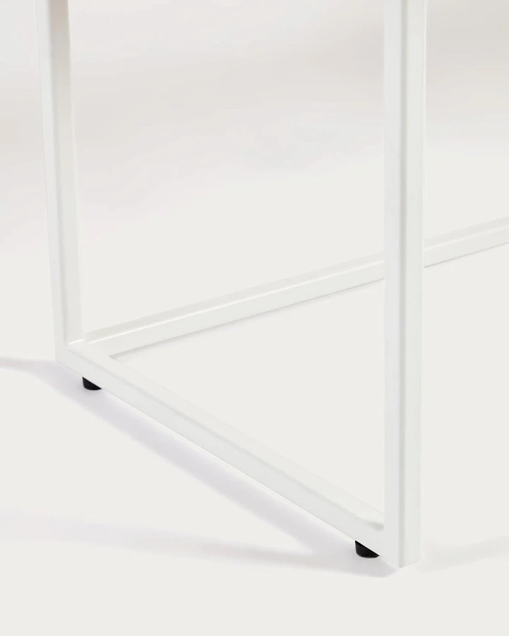 Консоль Yoana из дубового шпона/белый 120 x 80см - фото 4