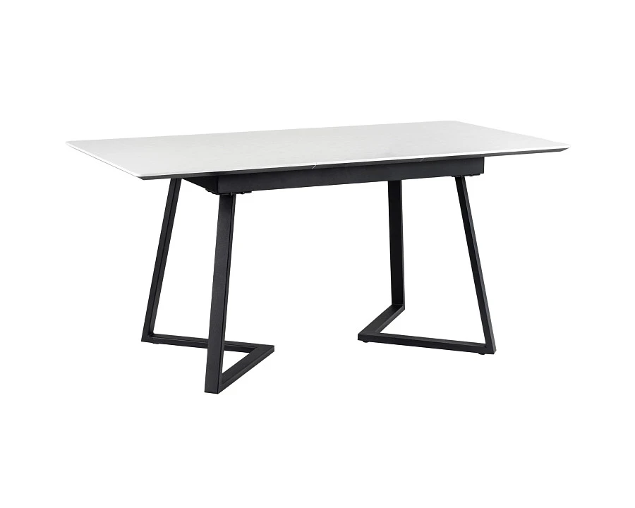 Стол Роналдо раздвиж. 120-160 Светлый мрамор/Бабочка - фото 6