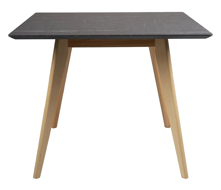 Стол Лунд квадратный 860*860 Мрамор Графит - фото 3