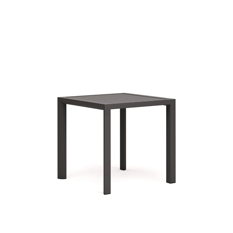 Culip Алюминиевый уличный стол с порошковым покрытием серого цвета 77 x 77 см - фото 3