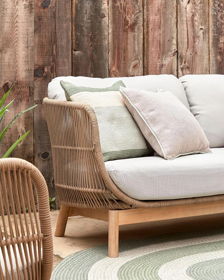 Кресло Catalina из зеленой веревки/массив акации - фото 8