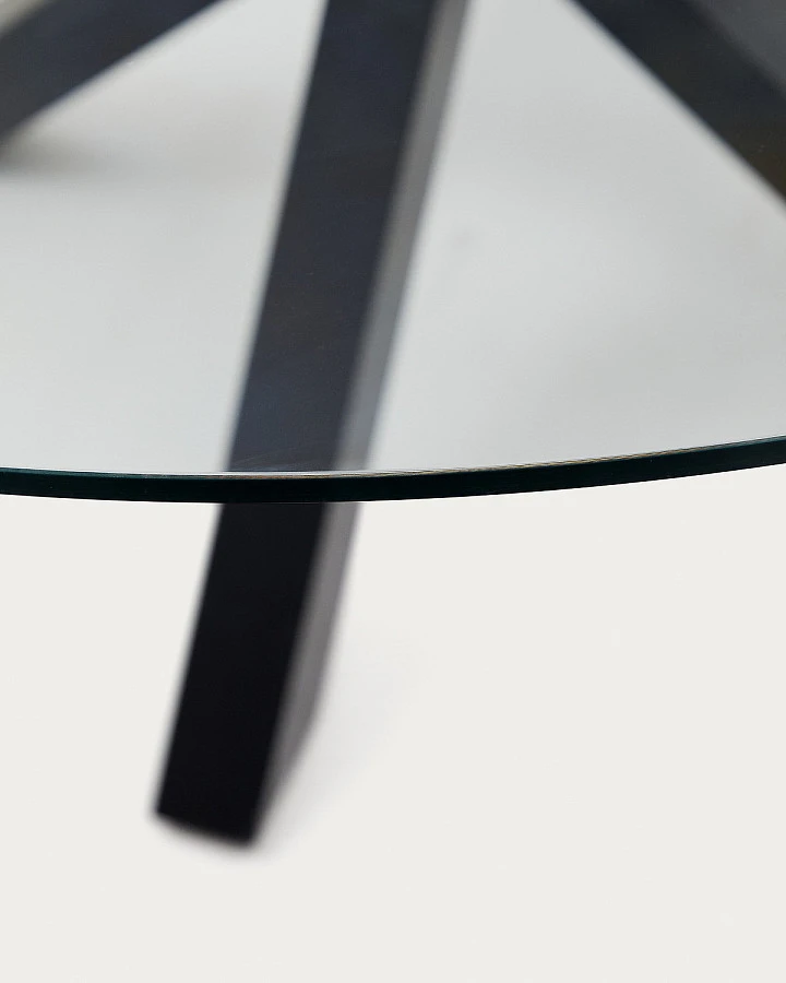 Стол Argo стекло/черн.стальн.ножки Ø150см - фото 7