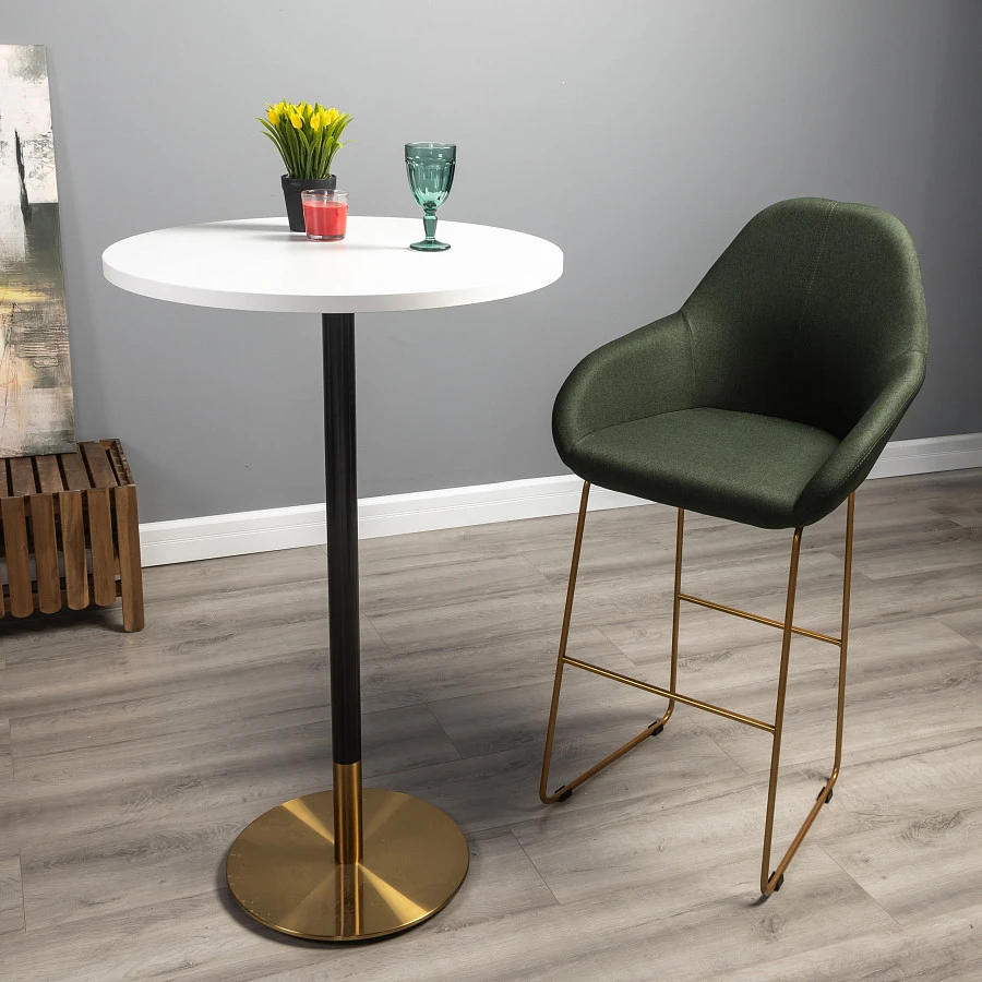 Кресло Бар. Kent тёмно-зеленый/Линк золото - фото 13