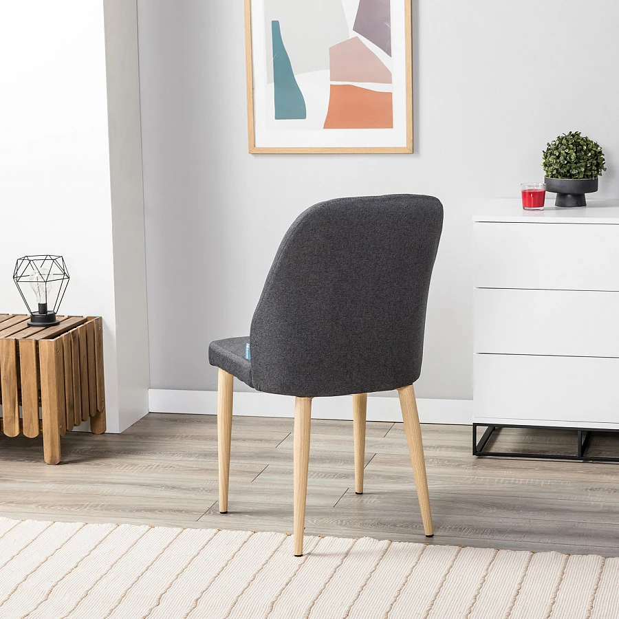 Стул Alen темно-серый/нат.дуб - фото 12