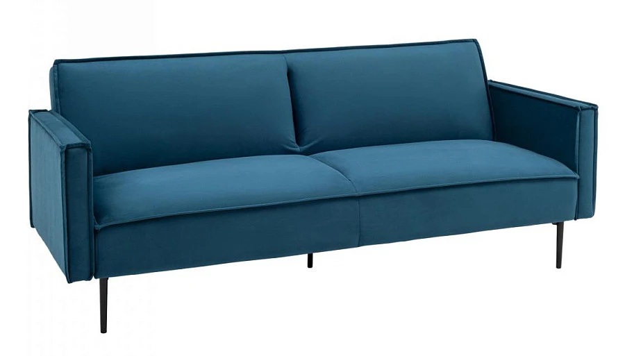 Диван прямой Кассель велюр синий