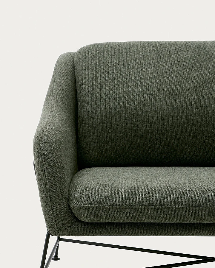 Brida 2-мест.диван зеленый/ножки сталь - фото 7